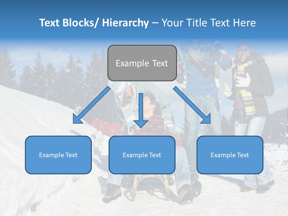 A Group Of People Standing On Top Of A Snow Covered Slope PowerPoint Template