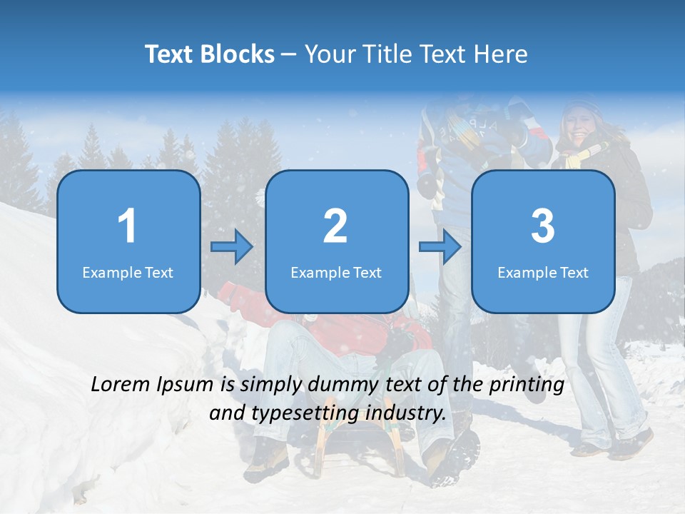 A Group Of People Standing On Top Of A Snow Covered Slope PowerPoint Template