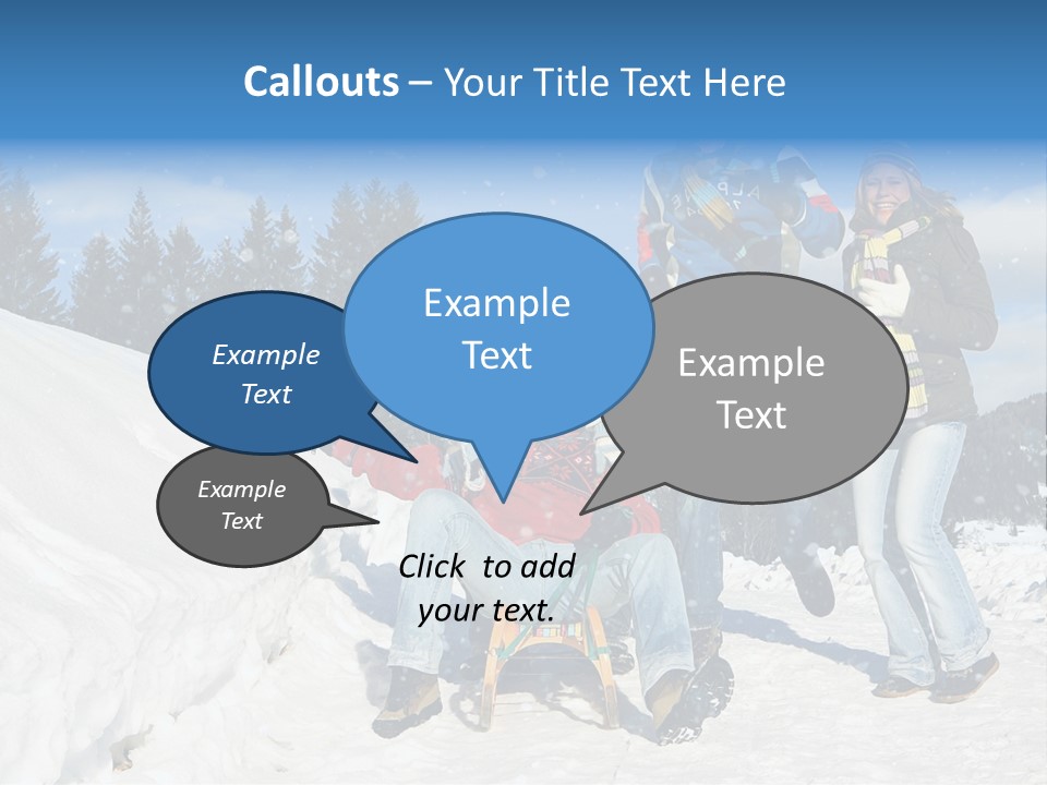 A Group Of People Standing On Top Of A Snow Covered Slope PowerPoint Template