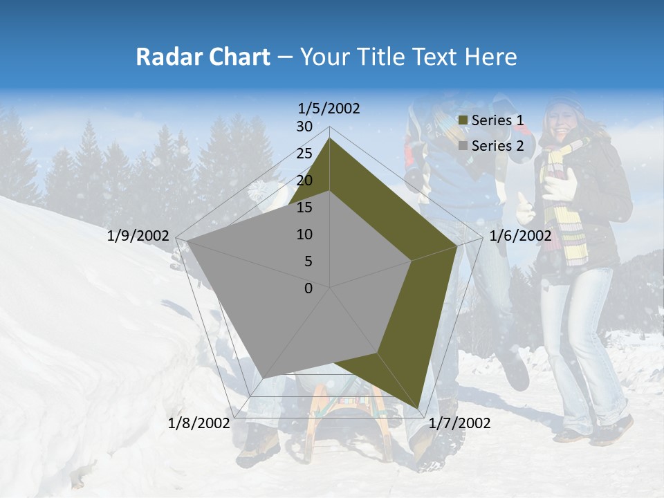 A Group Of People Standing On Top Of A Snow Covered Slope PowerPoint Template