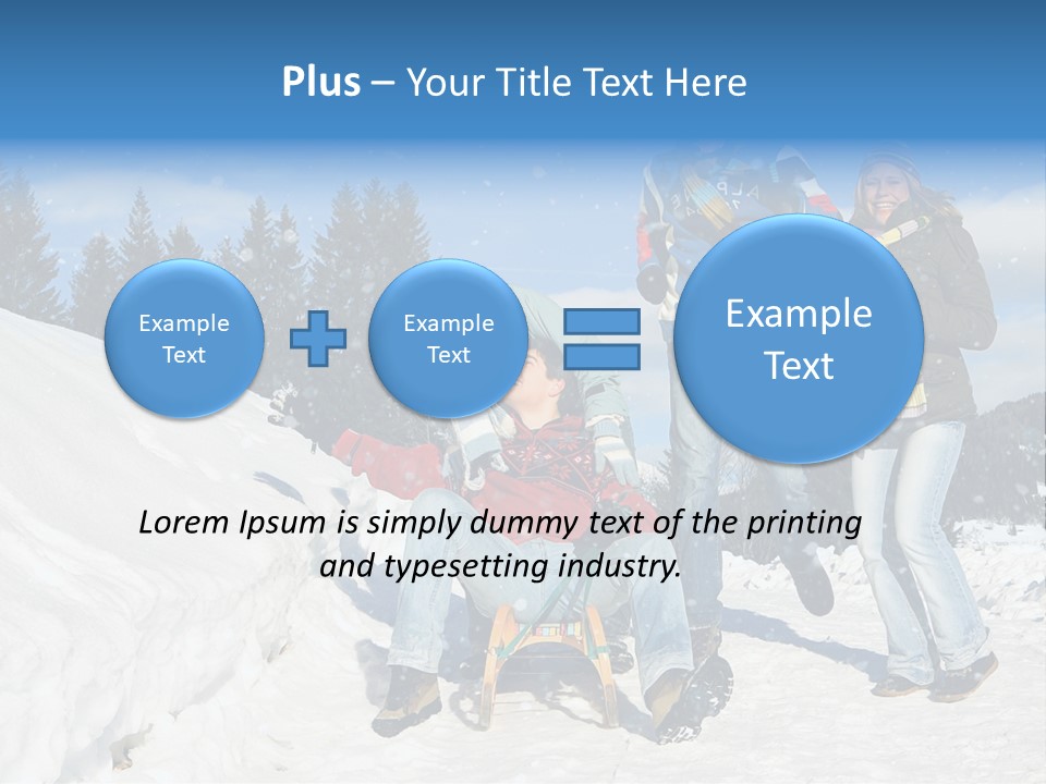 A Group Of People Standing On Top Of A Snow Covered Slope PowerPoint Template