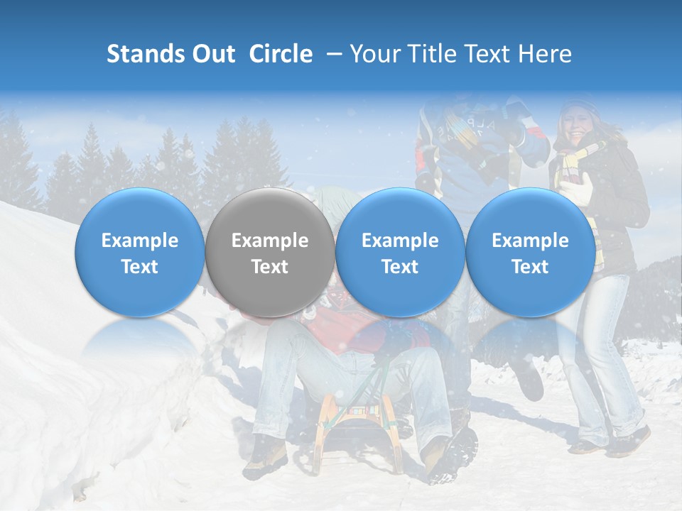 A Group Of People Standing On Top Of A Snow Covered Slope PowerPoint Template