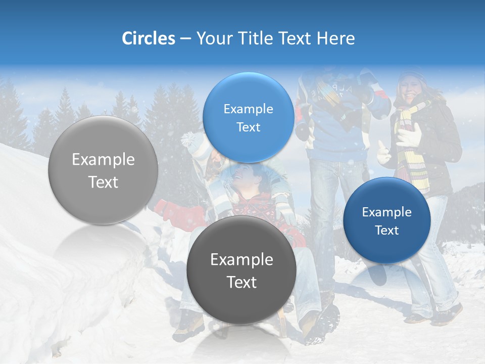 A Group Of People Standing On Top Of A Snow Covered Slope PowerPoint Template