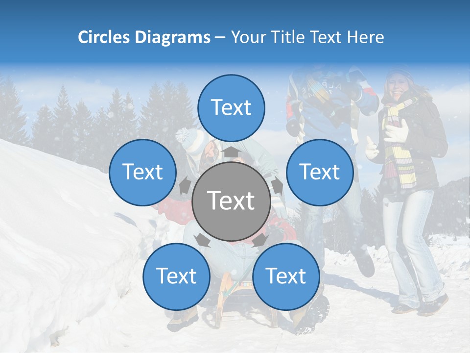 A Group Of People Standing On Top Of A Snow Covered Slope PowerPoint Template