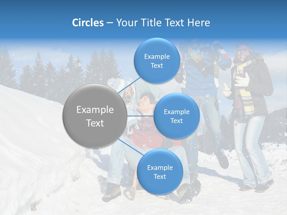 A Group Of People Standing On Top Of A Snow Covered Slope PowerPoint Template