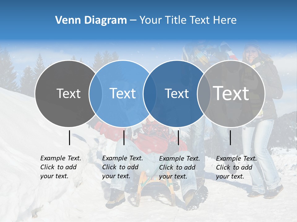 A Group Of People Standing On Top Of A Snow Covered Slope PowerPoint Template