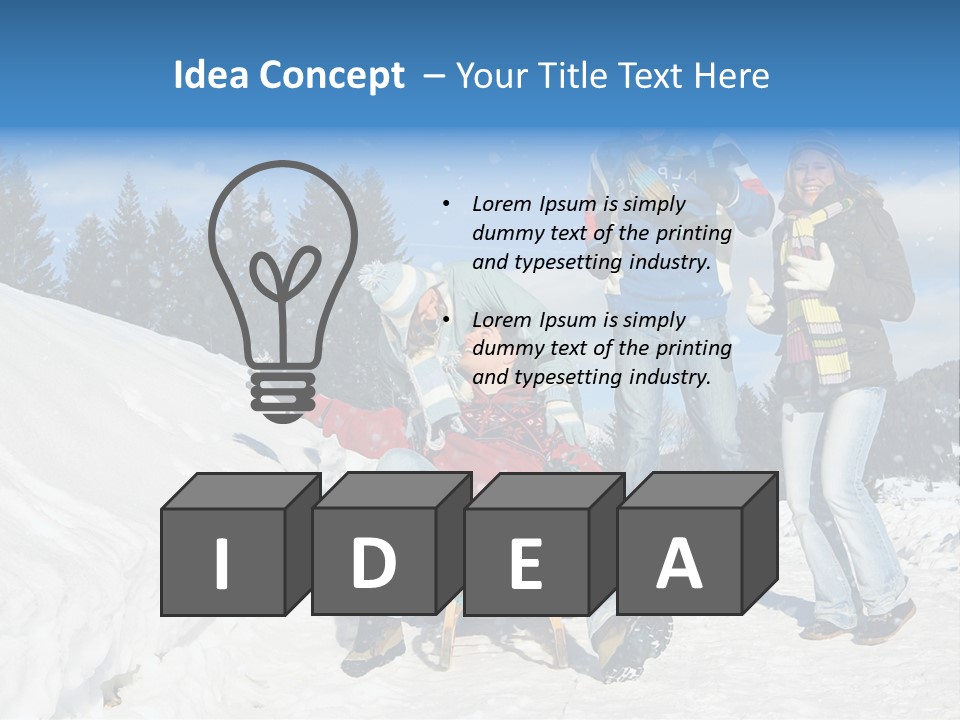 A Group Of People Standing On Top Of A Snow Covered Slope PowerPoint Template