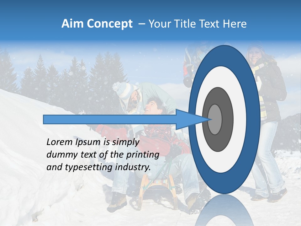 A Group Of People Standing On Top Of A Snow Covered Slope PowerPoint Template