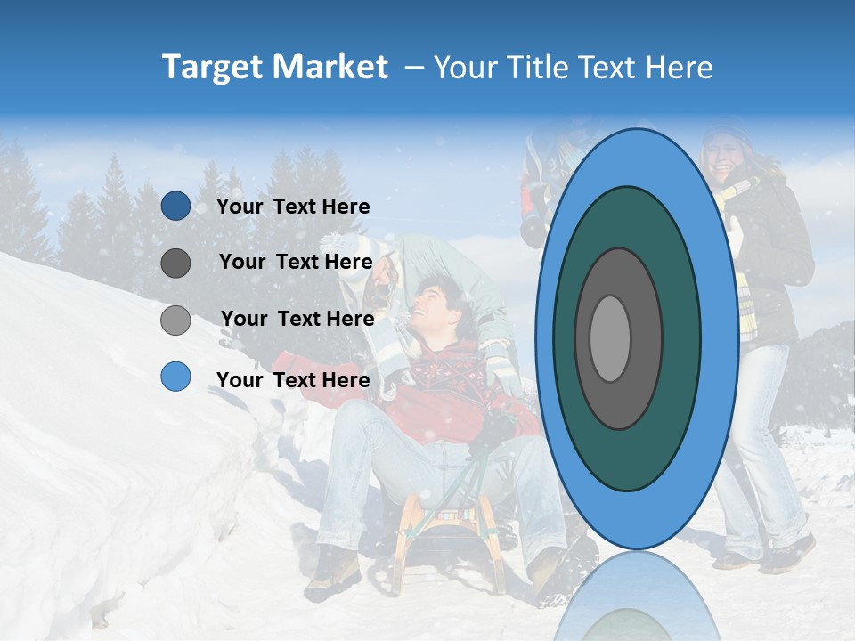A Group Of People Standing On Top Of A Snow Covered Slope PowerPoint Template