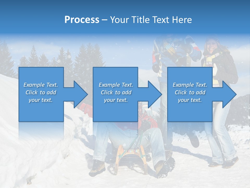 A Group Of People Standing On Top Of A Snow Covered Slope PowerPoint Template