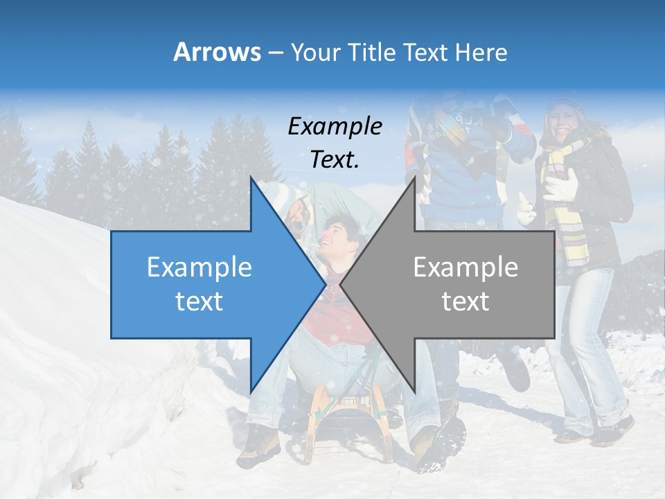 A Group Of People Standing On Top Of A Snow Covered Slope PowerPoint Template