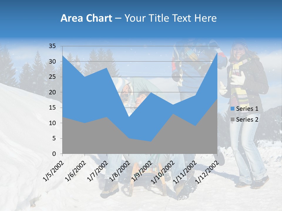 A Group Of People Standing On Top Of A Snow Covered Slope PowerPoint Template