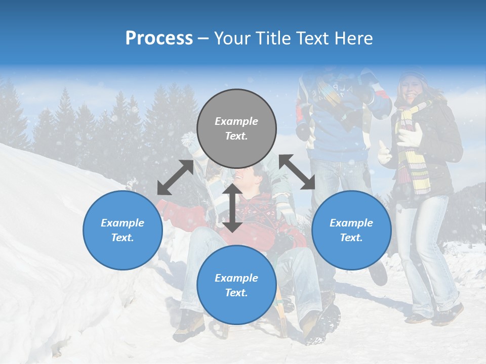 A Group Of People Standing On Top Of A Snow Covered Slope PowerPoint Template
