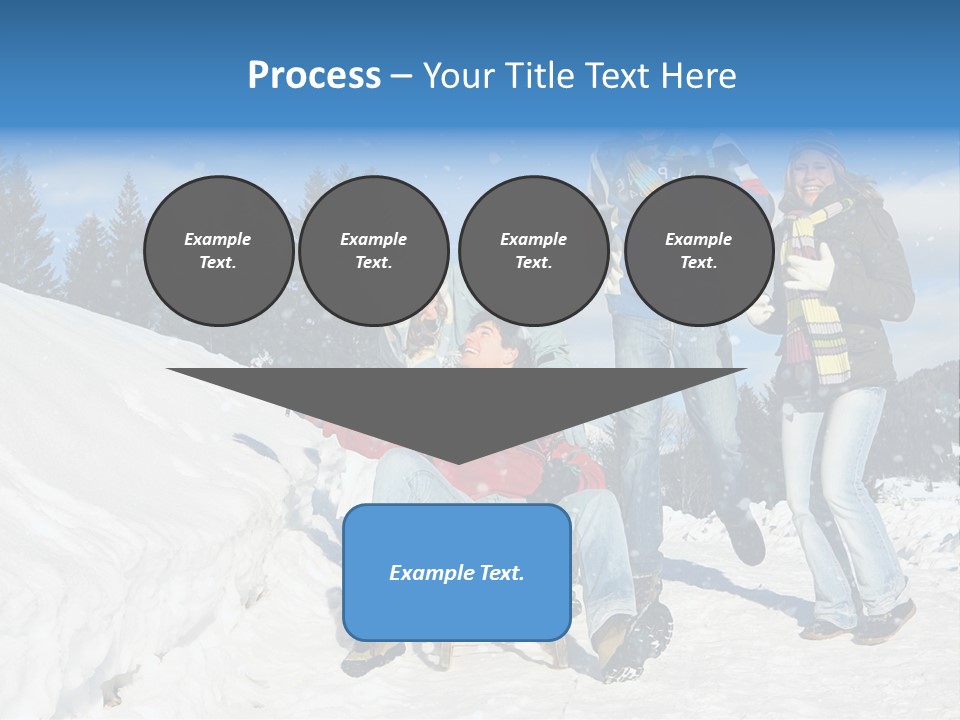 A Group Of People Standing On Top Of A Snow Covered Slope PowerPoint Template
