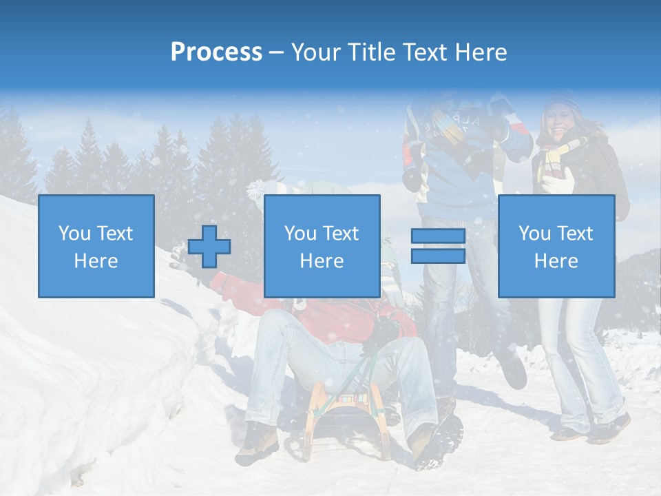 A Group Of People Standing On Top Of A Snow Covered Slope PowerPoint Template