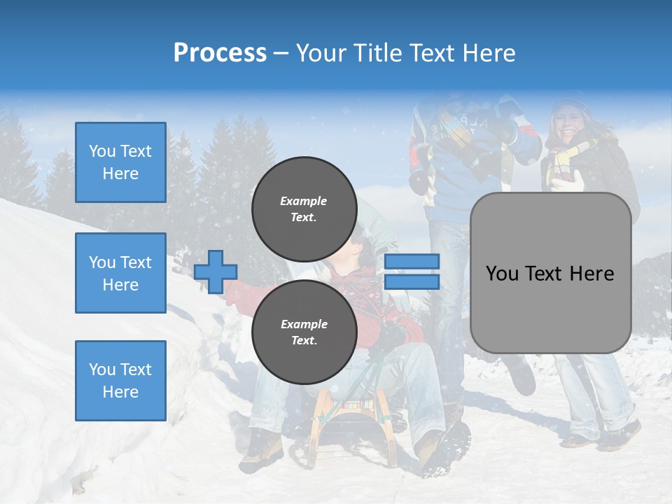 A Group Of People Standing On Top Of A Snow Covered Slope PowerPoint Template