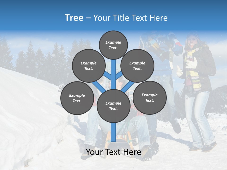 A Group Of People Standing On Top Of A Snow Covered Slope PowerPoint Template