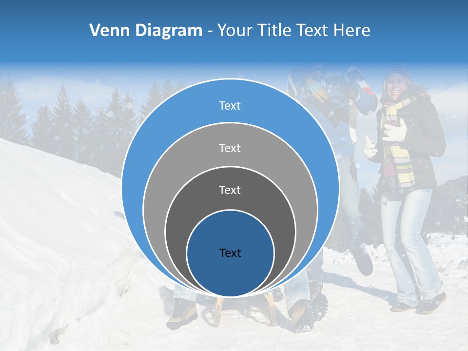 A Group Of People Standing On Top Of A Snow Covered Slope PowerPoint Template