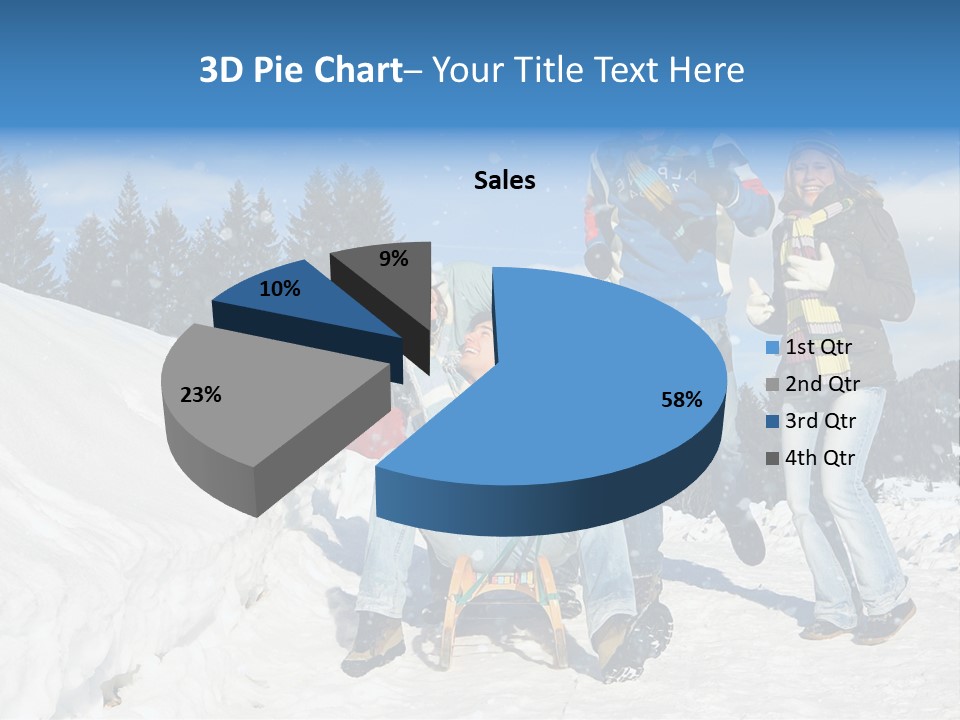A Group Of People Standing On Top Of A Snow Covered Slope PowerPoint Template