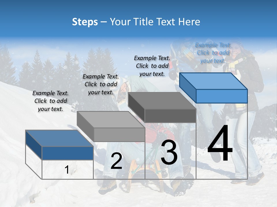A Group Of People Standing On Top Of A Snow Covered Slope PowerPoint Template
