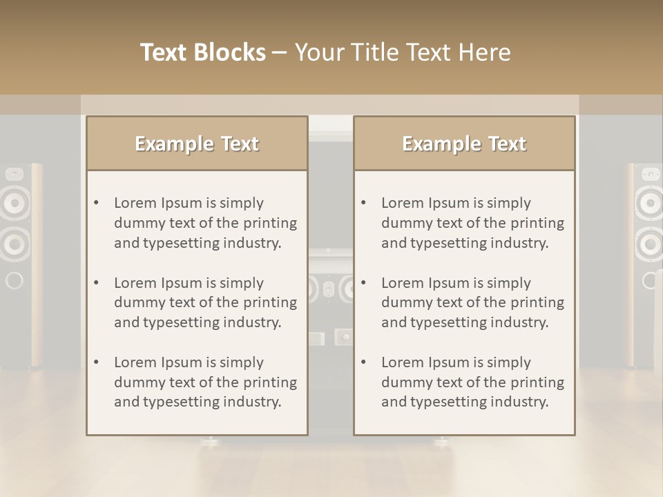 A Living Room With White Furniture And A Flat Screen Tv PowerPoint Template