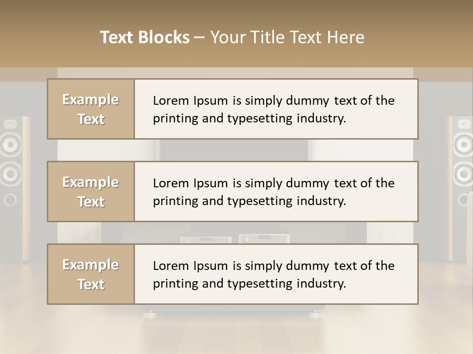 A Living Room With White Furniture And A Flat Screen Tv PowerPoint Template