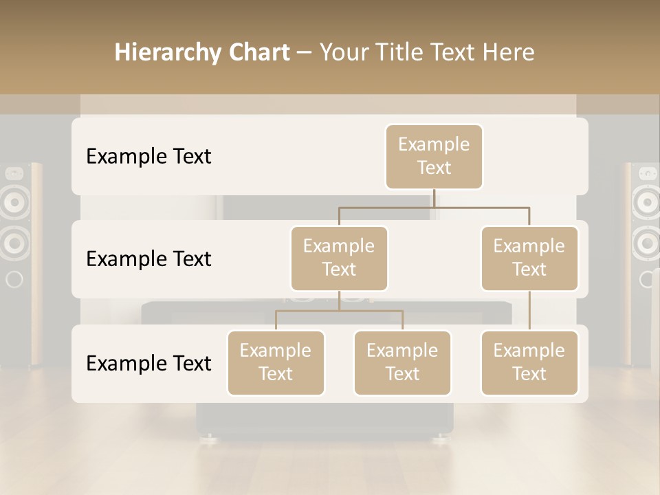 A Living Room With White Furniture And A Flat Screen Tv PowerPoint Template