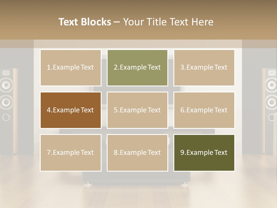A Living Room With White Furniture And A Flat Screen Tv PowerPoint Template