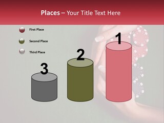 A Person Holding A Stack Of Poker Chips PowerPoint Template