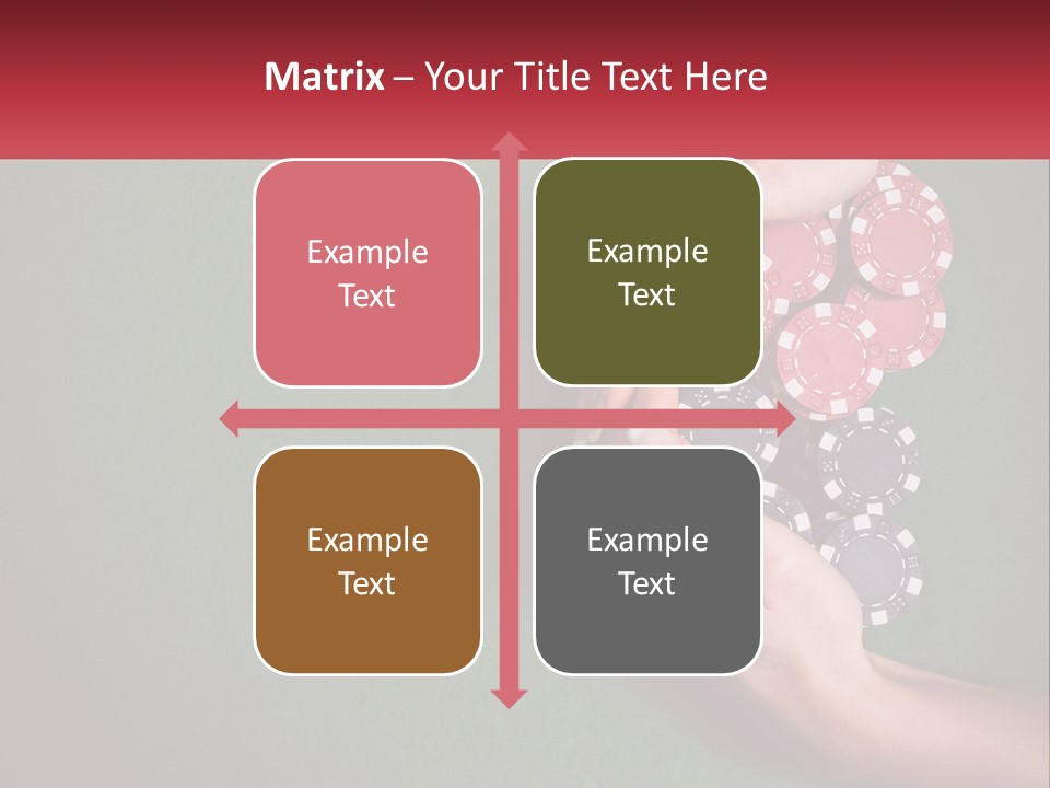 A Person Holding A Stack Of Poker Chips PowerPoint Template