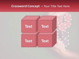 A Person Holding A Stack Of Poker Chips PowerPoint Template