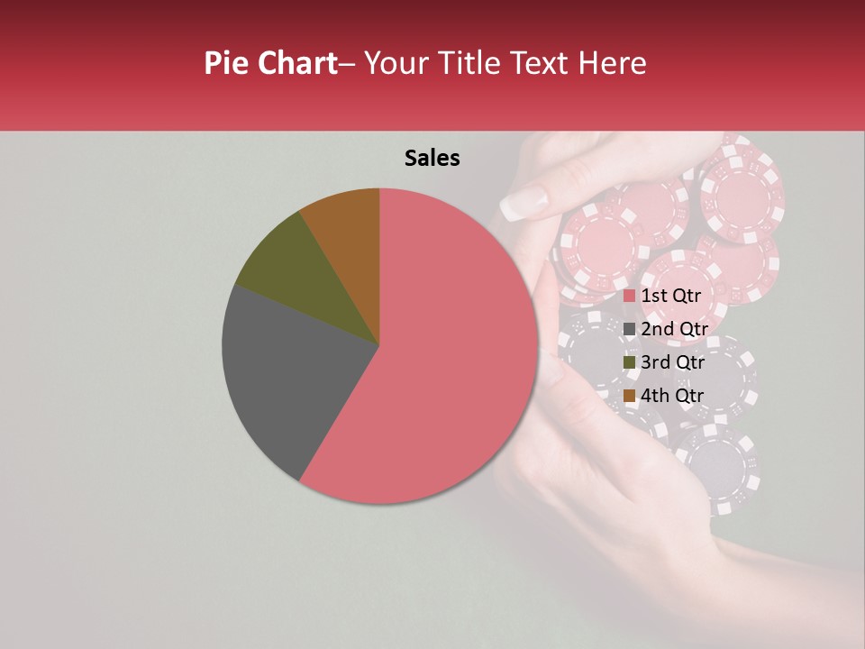 A Person Holding A Stack Of Poker Chips PowerPoint Template