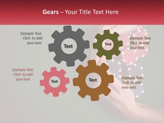 A Person Holding A Stack Of Poker Chips PowerPoint Template