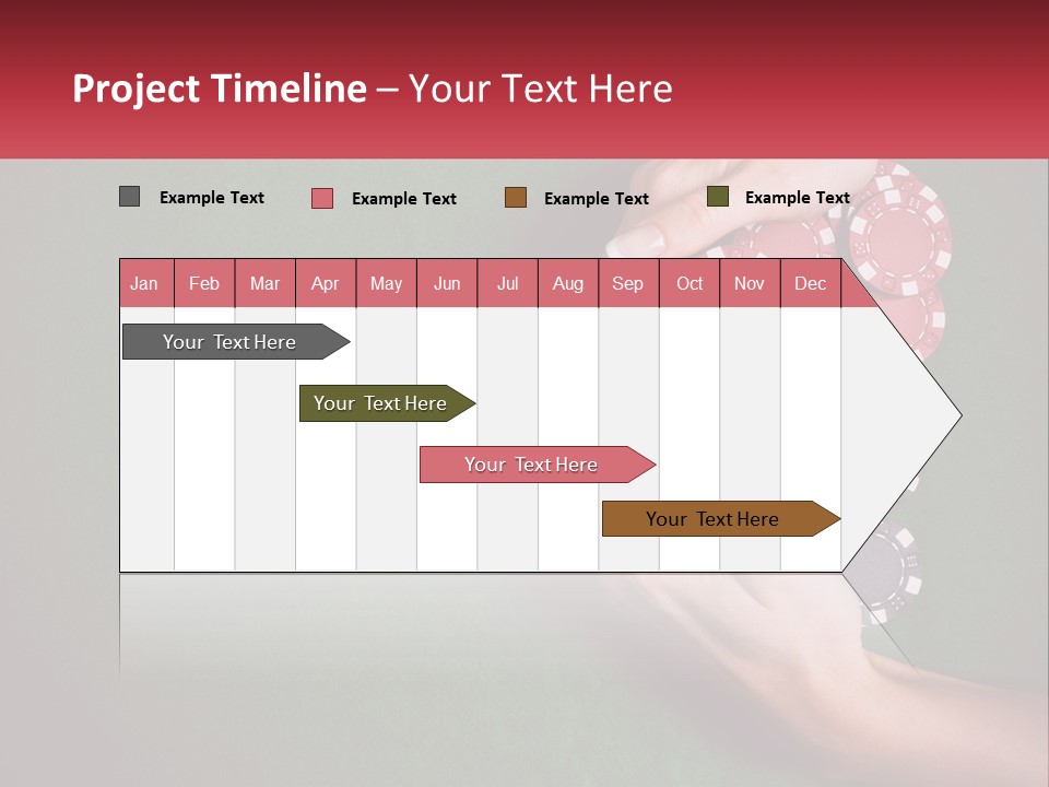 A Person Holding A Stack Of Poker Chips PowerPoint Template