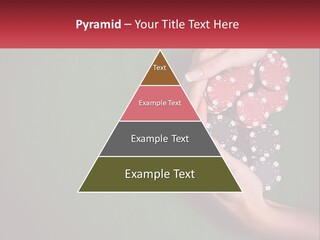 A Person Holding A Stack Of Poker Chips PowerPoint Template