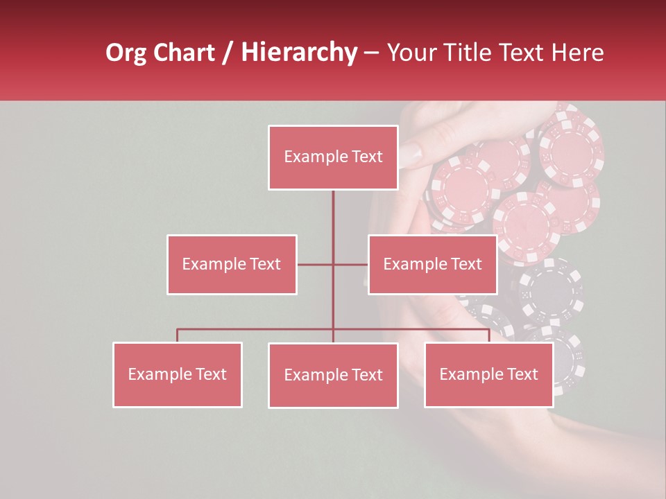 A Person Holding A Stack Of Poker Chips PowerPoint Template