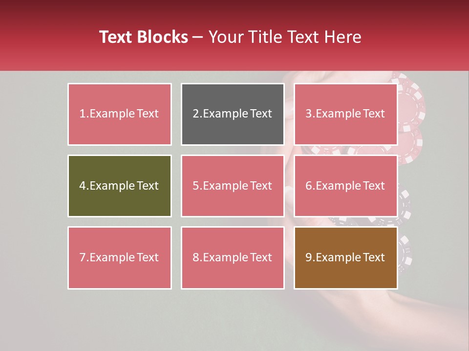 A Person Holding A Stack Of Poker Chips PowerPoint Template