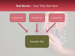 A Person Holding A Stack Of Poker Chips PowerPoint Template