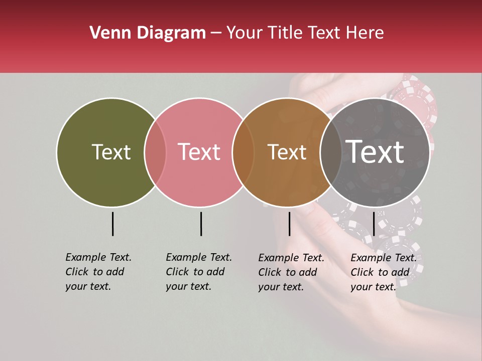 A Person Holding A Stack Of Poker Chips PowerPoint Template