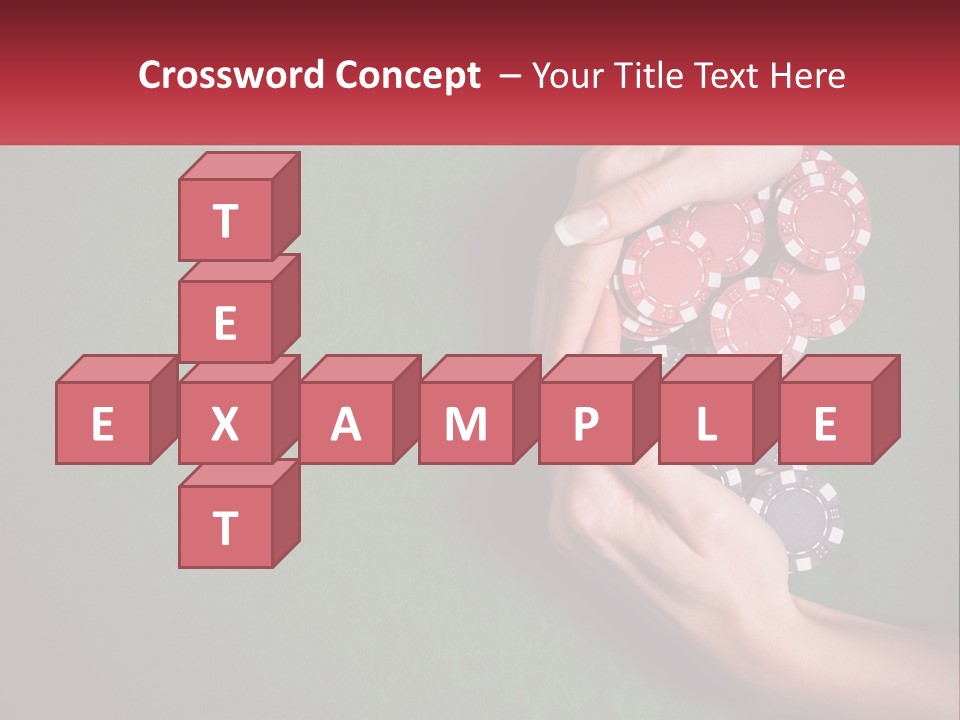 A Person Holding A Stack Of Poker Chips PowerPoint Template