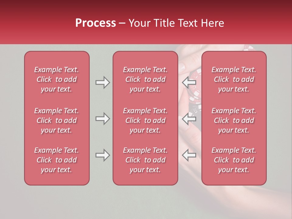 A Person Holding A Stack Of Poker Chips PowerPoint Template