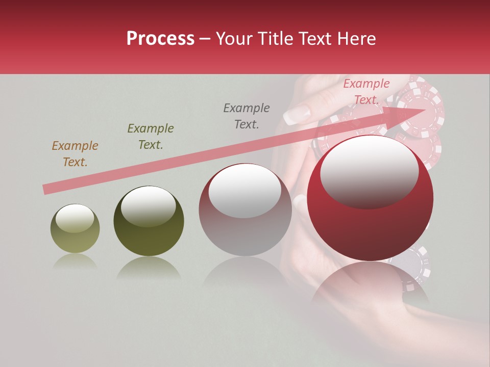 A Person Holding A Stack Of Poker Chips PowerPoint Template