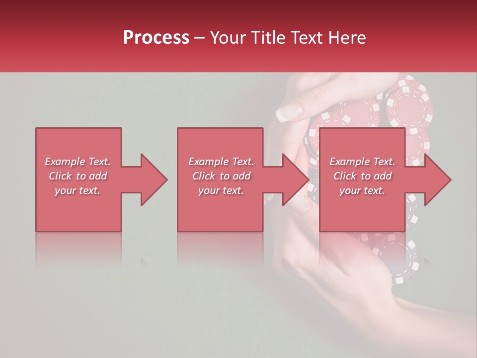 A Person Holding A Stack Of Poker Chips PowerPoint Template