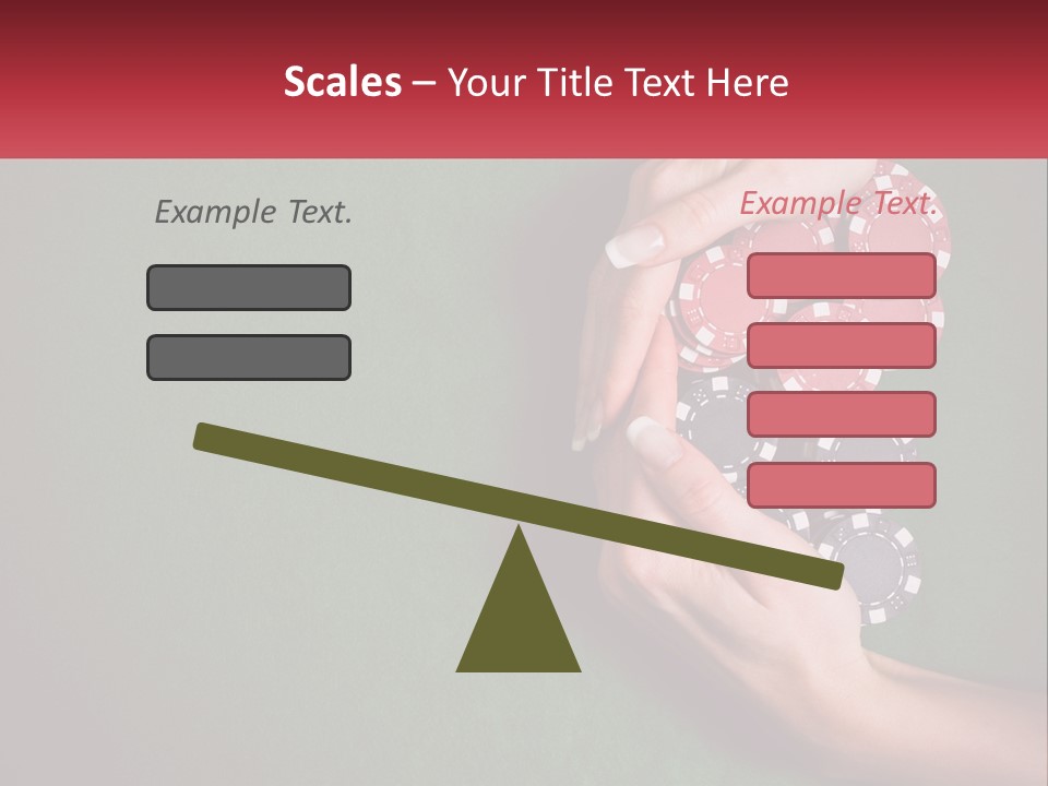 A Person Holding A Stack Of Poker Chips PowerPoint Template