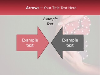 A Person Holding A Stack Of Poker Chips PowerPoint Template