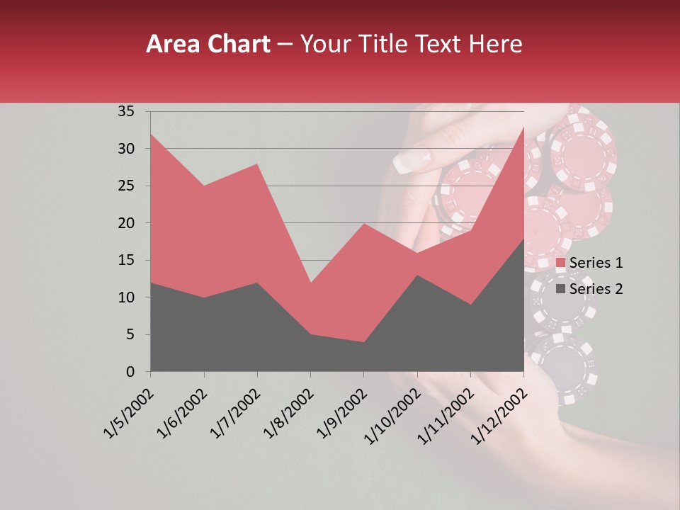 A Person Holding A Stack Of Poker Chips PowerPoint Template