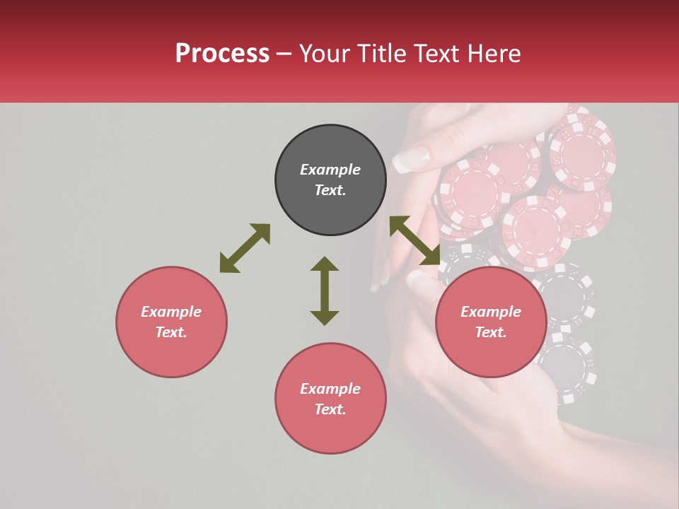 A Person Holding A Stack Of Poker Chips PowerPoint Template