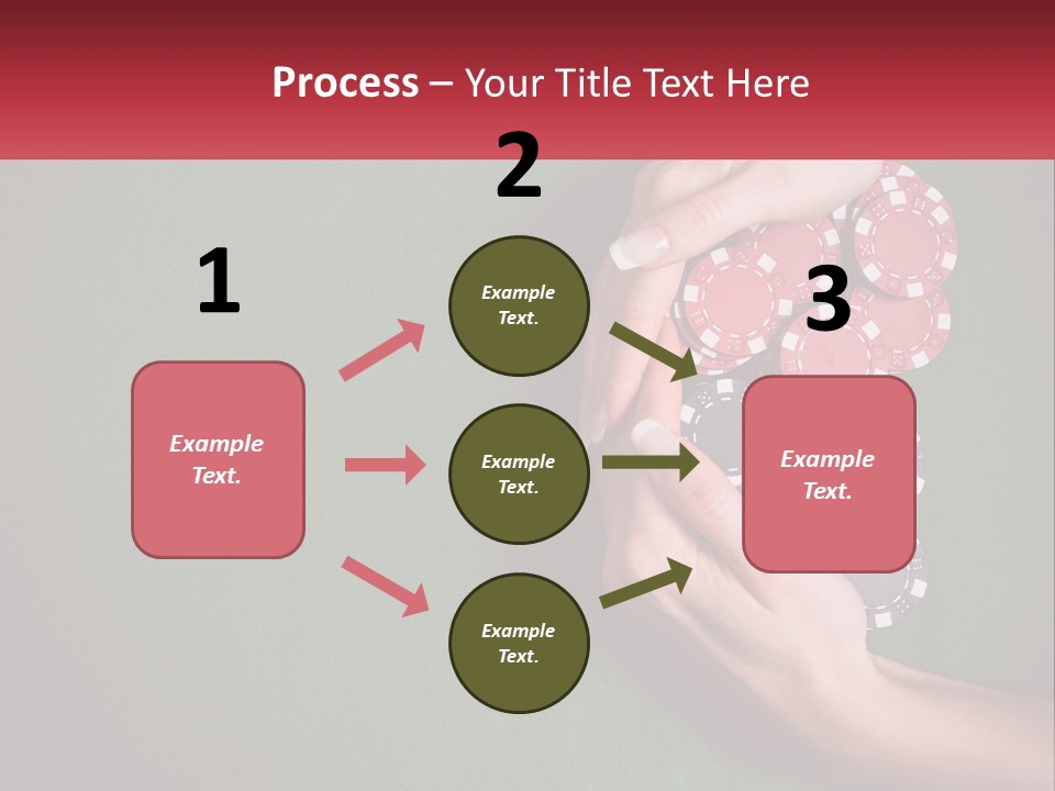 A Person Holding A Stack Of Poker Chips PowerPoint Template