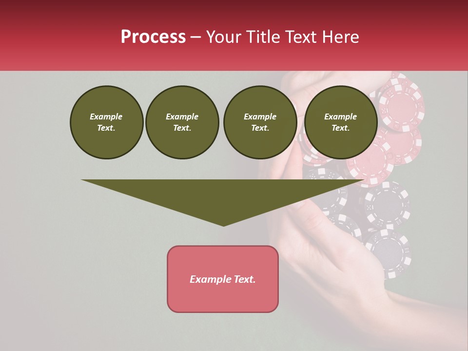 A Person Holding A Stack Of Poker Chips PowerPoint Template