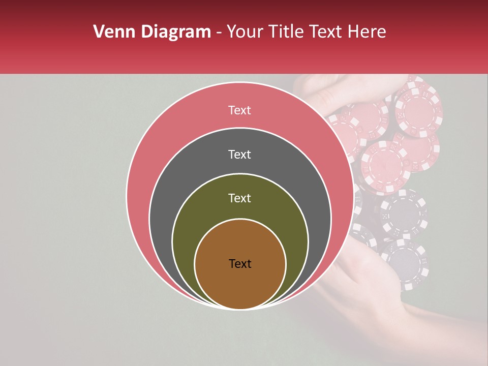 A Person Holding A Stack Of Poker Chips PowerPoint Template
